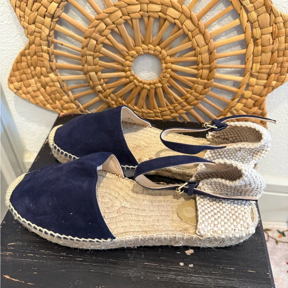 Boden Peggy Navy Espadrille Sandals 37